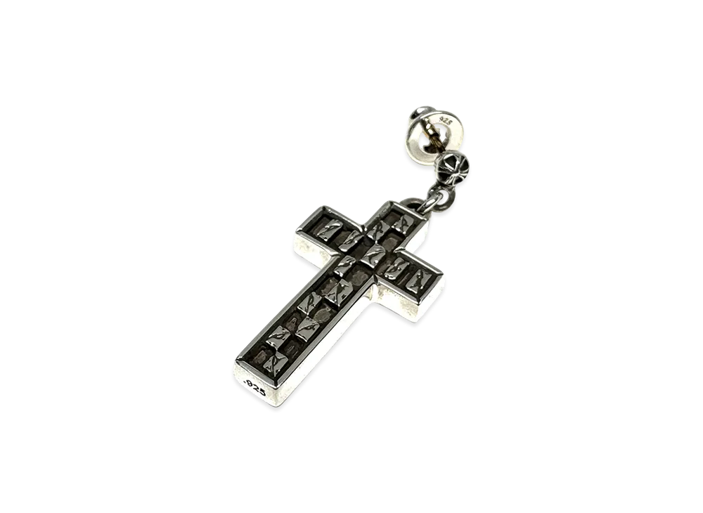 Chrome Hearts Matty Boy 99 Eyes Cross Earring "Silver"