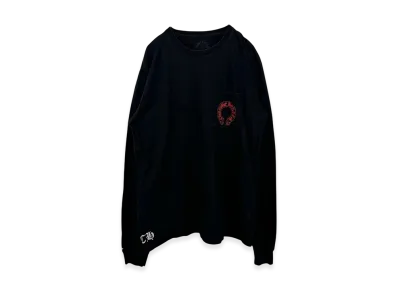 Chrome Hearts Cemetery Cross L/S T-Shirt "Black/Red"