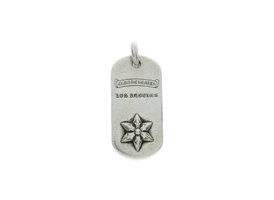 Chrome Hearts LA Raised Dog Tag Pendant "Silver"