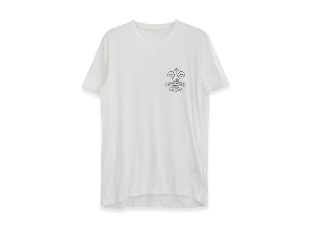 クロムハーツ BSフレア Vネック Tシャツ "ホワイト"