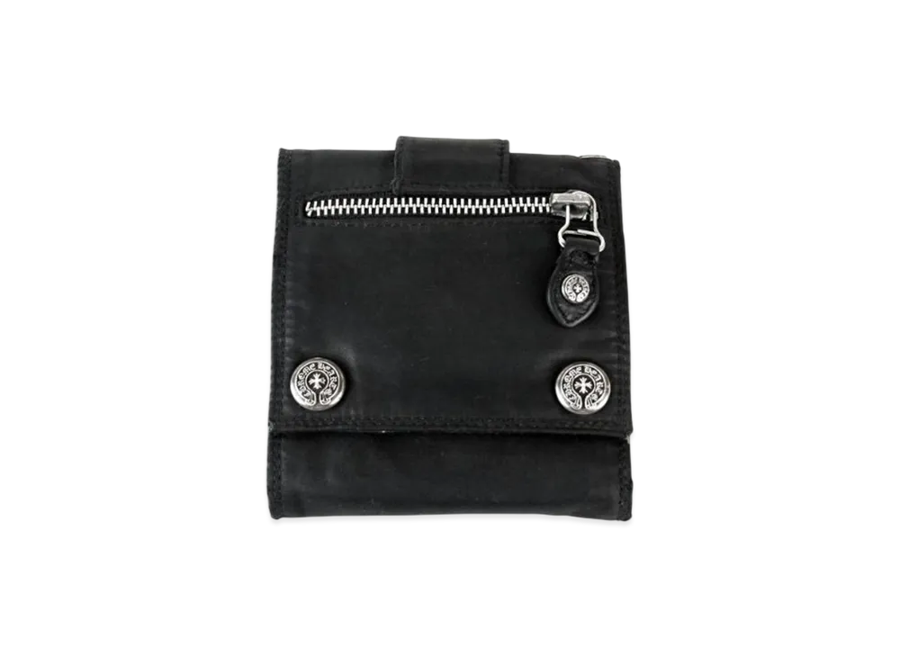 クロムハーツ 3 フォールド ナイロン ウォレット "ブラック"