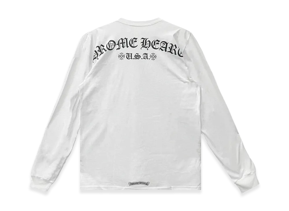 Chrome Hearts Shoulder Logo USA L/S T-Shirt "White"