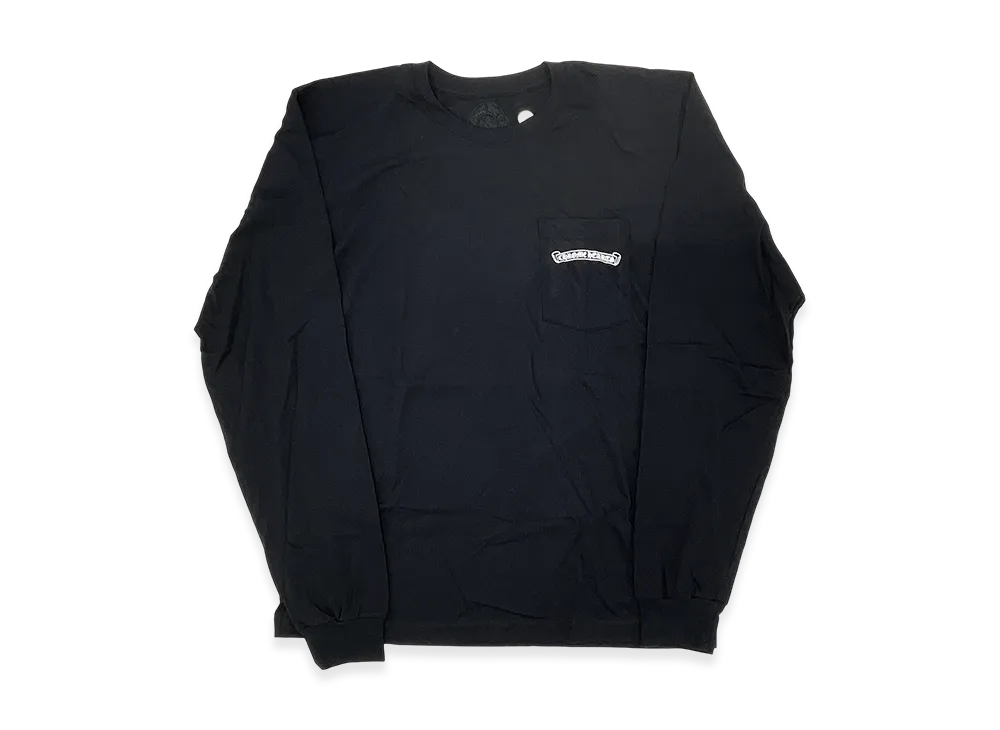 クロムハーツ ショルダーロゴ USA ロングスリーブ Tシャツ "ブラック"