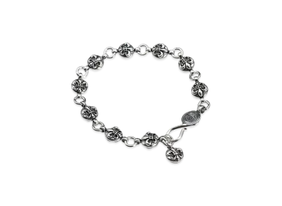 Chrome Hearts BS Fleur Ball Bracelet "Silver"