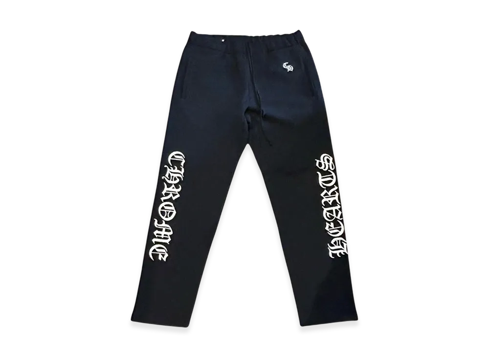 クロムハーツ CHロゴ 刺繍 スローライド スウェットパンツ "ブラック"