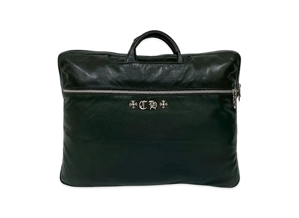 クロムハーツ CHプラス ダガージップ クリーピー バッグ "ブラック/シルバー"