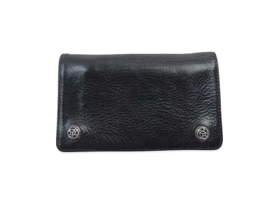 Chrome Hearts 1 Zip Wallet Floral Silver "Black"