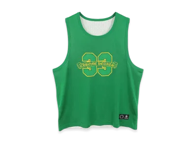 Chrome Hearts Reversible CH Logo Print Mesh Tank Top "Green"