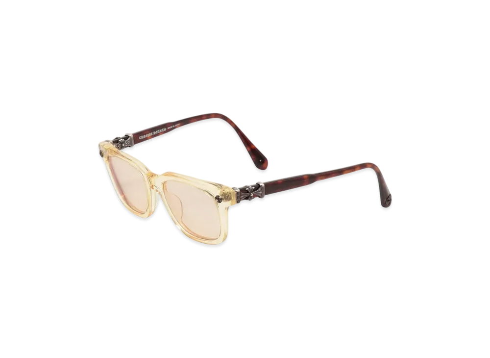 Chrome Hearts COX UCKER CH Cross Temple "Clear/Brown"