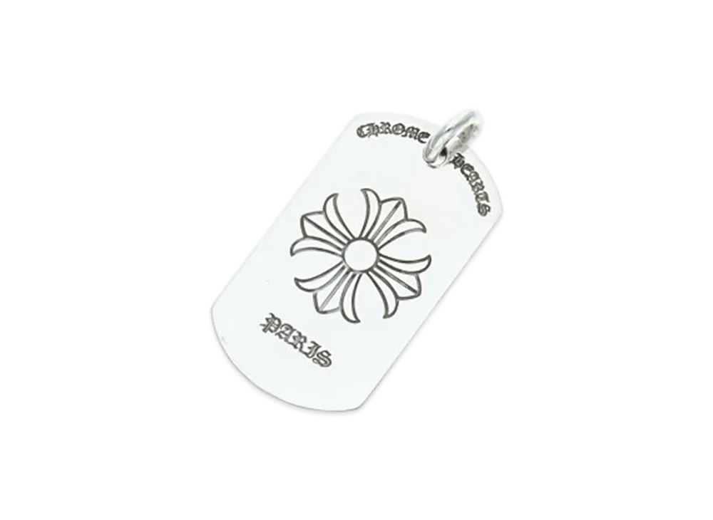 Chrome Hearts Paris Limited Large Dog Tag Charm "Silver"