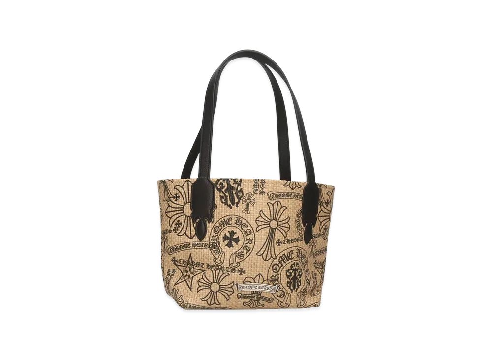 クロムハーツ モノグラム プリント スモール ビーチバッグ "ベージュ"