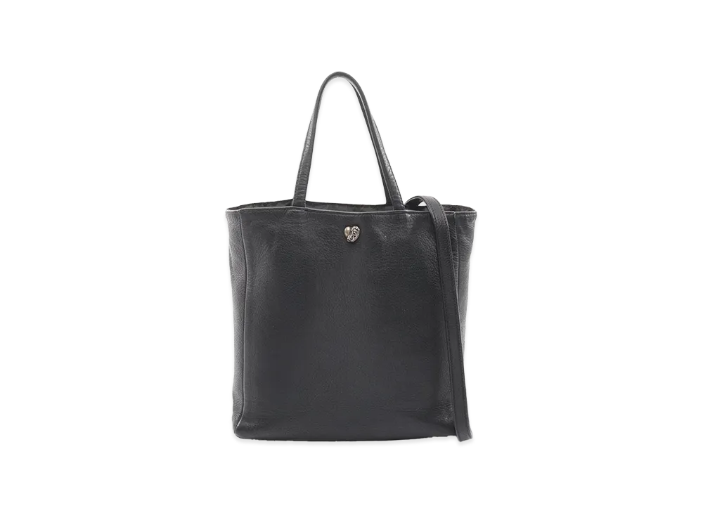 クロムハーツ ハート 2way レザー トートバッグ "ブラック"