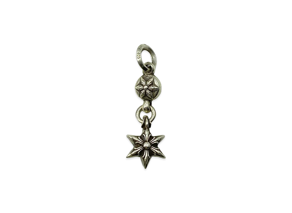 Chrome Hearts 1 Ball Star Pendant Top "Silver"