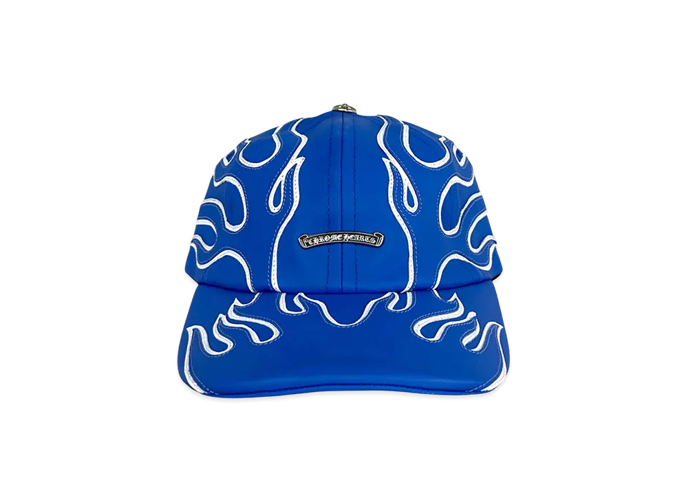 Chrome Hearts Leather Flame 6 Panel Gunslinger Hat "Blue"