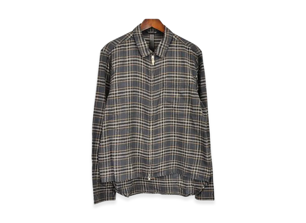 Chrome Hearts Heywood Dagger Zip L/S Check Shirt 