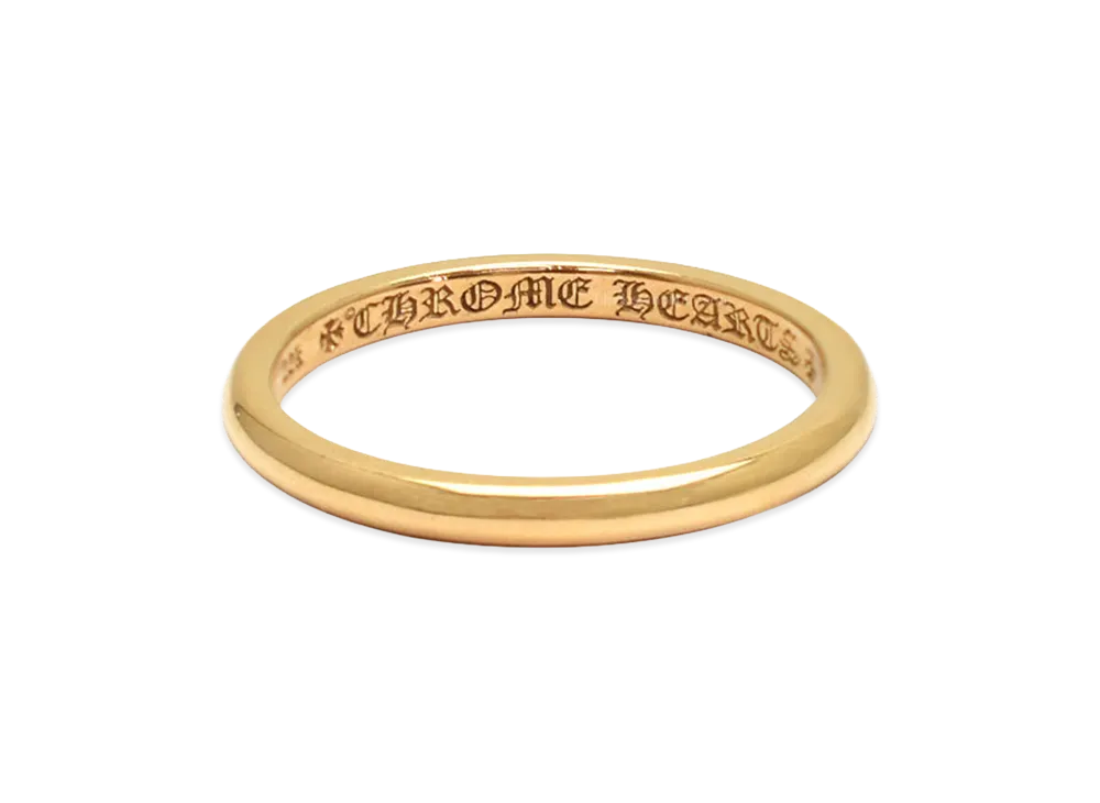 クロムハーツ 22K バブルガム ウェディング リング "ゴールド"