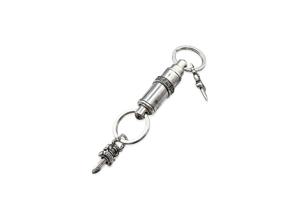 Chrome Hearts Bullet Keyring "Silver"