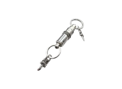 Chrome Hearts Bullet Keyring "Silver"