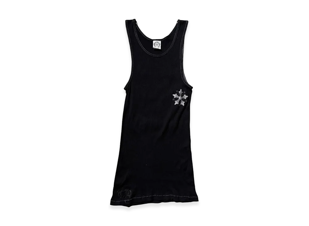 クロムハーツ スタークロス リブ タンクトップ "ブラック"