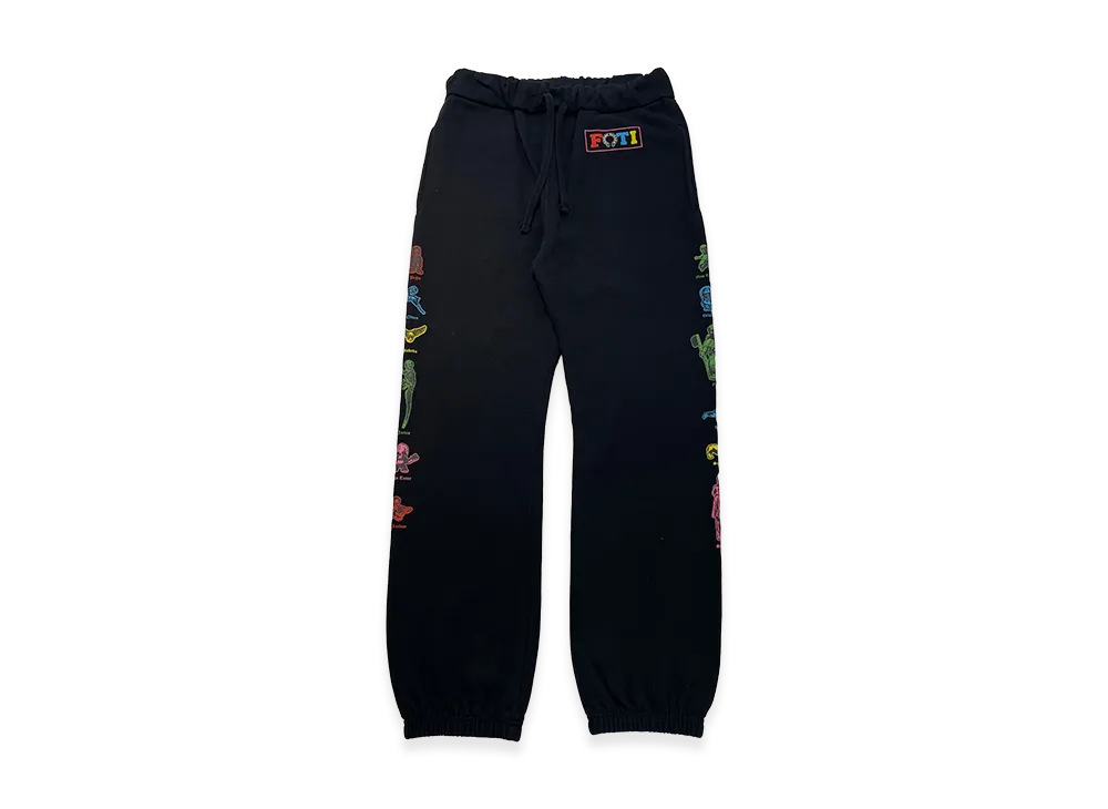 Chrome Hearts Foti Rainbow Family Sweatpants "Black/Multi"