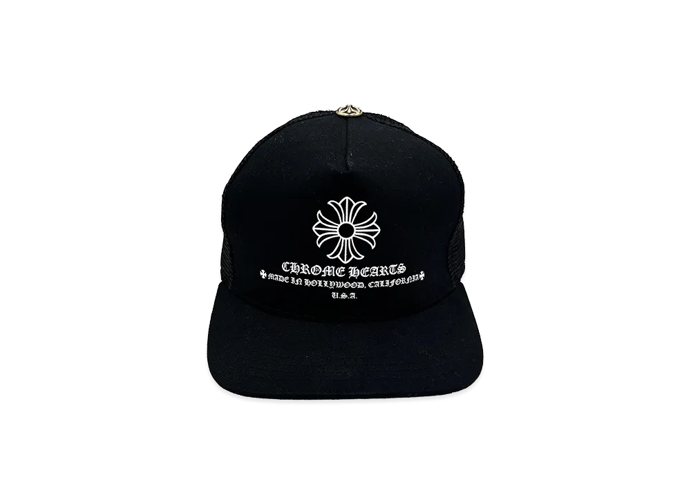 Chrome Hearts CH Plus Trucker Mesh Cap "Black"