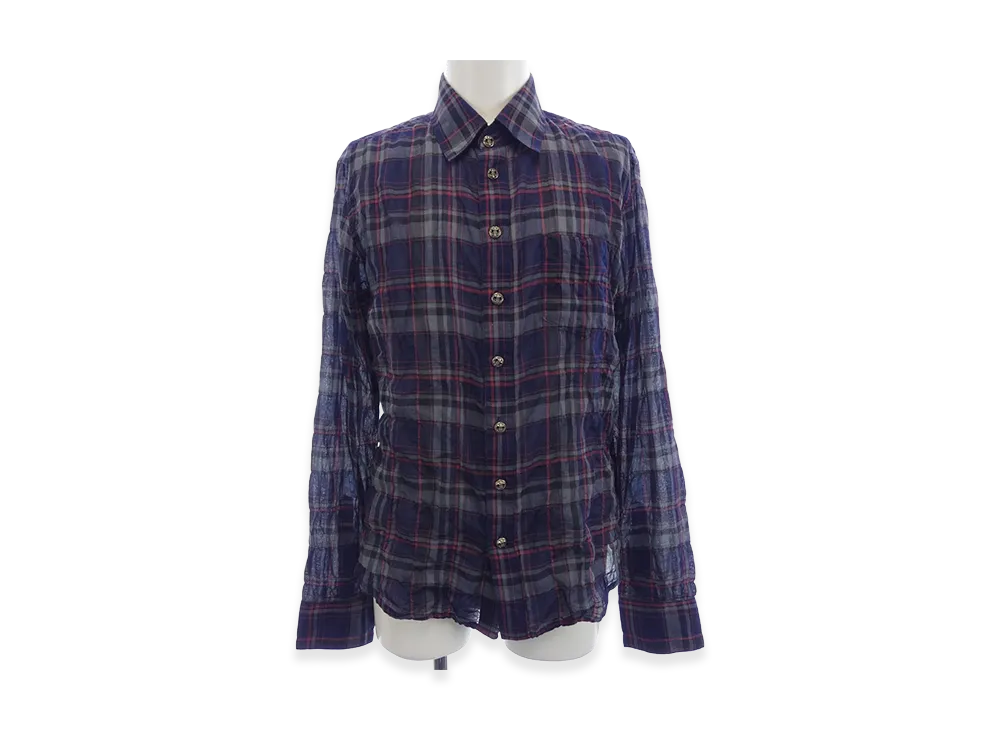 Chrome Hearts 2211-304-4888 Shirt "Navy/Red"