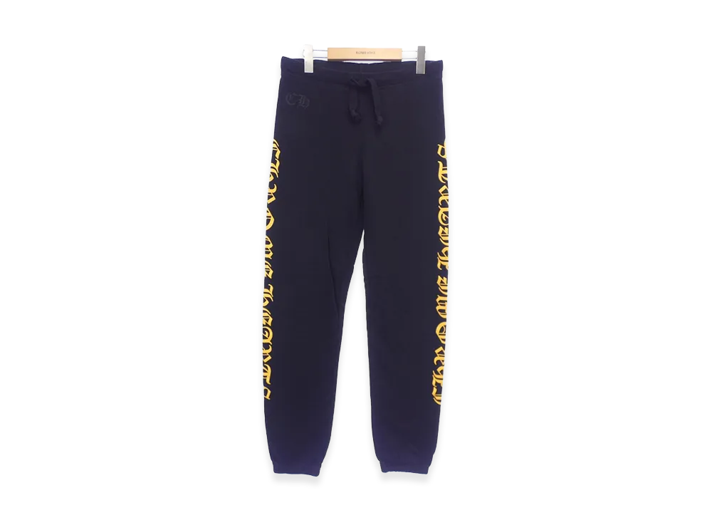 Chrome Hearts Side Logo Sweatpants "Black/Yellow"