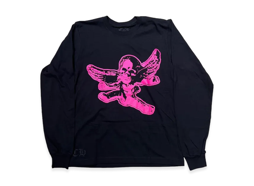クロムハーツ フォティ ネオン ピンク ロングスリーブ Tシャツ クロムハーツ フォティ ネオン ピンク ロングスリーブ Tシャツ