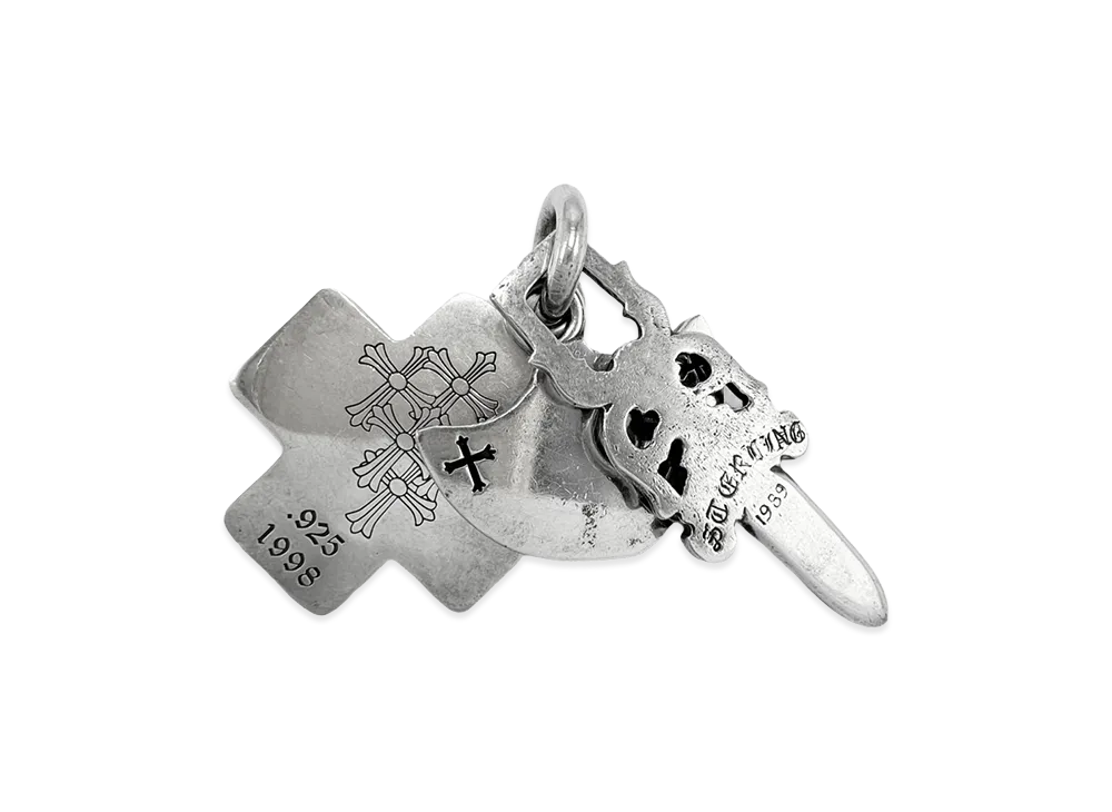 クロムハーツ ダガー スリートリンケッツ ペンダントトップ "シルバー"