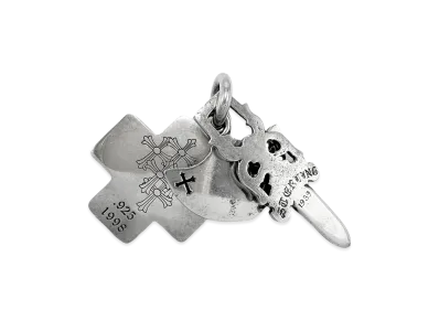 Chrome Hearts Dagger Three Trinkets Pendant Top "Silver"