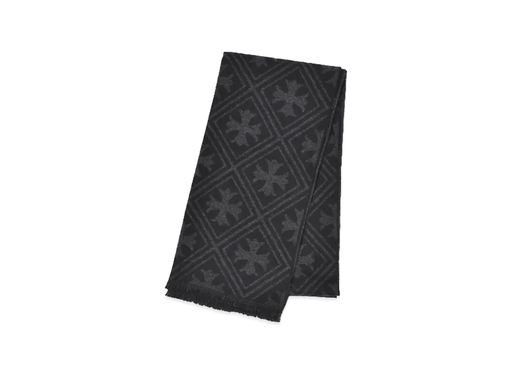 Chrome Hearts Cashmere Muffler Stole "Black"