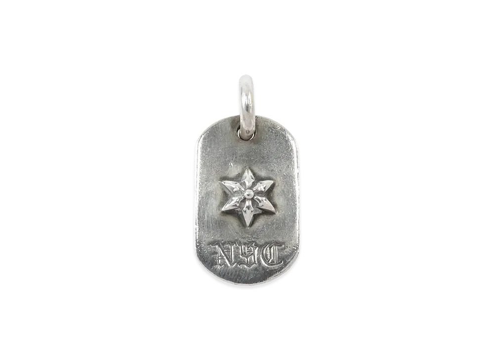 Chrome Hearts Raised Dog Tag NYC Exclusive Charm "Silver"