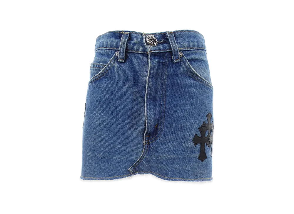 Chrome Hearts x LEVI'S Cross Patch Denim Skirt "Indigo Blue/Black"