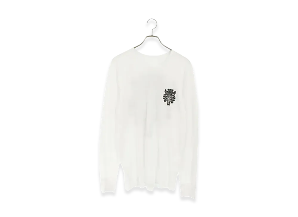 Chrome Hearts VINE DAGGER Back Print Thermal L/S T-Shirt "White"