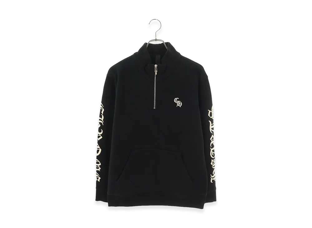 Chrome Hearts Y Not Slo Ride 1 2 Zip Logo Embroidery Half Zip Sweat "Black"