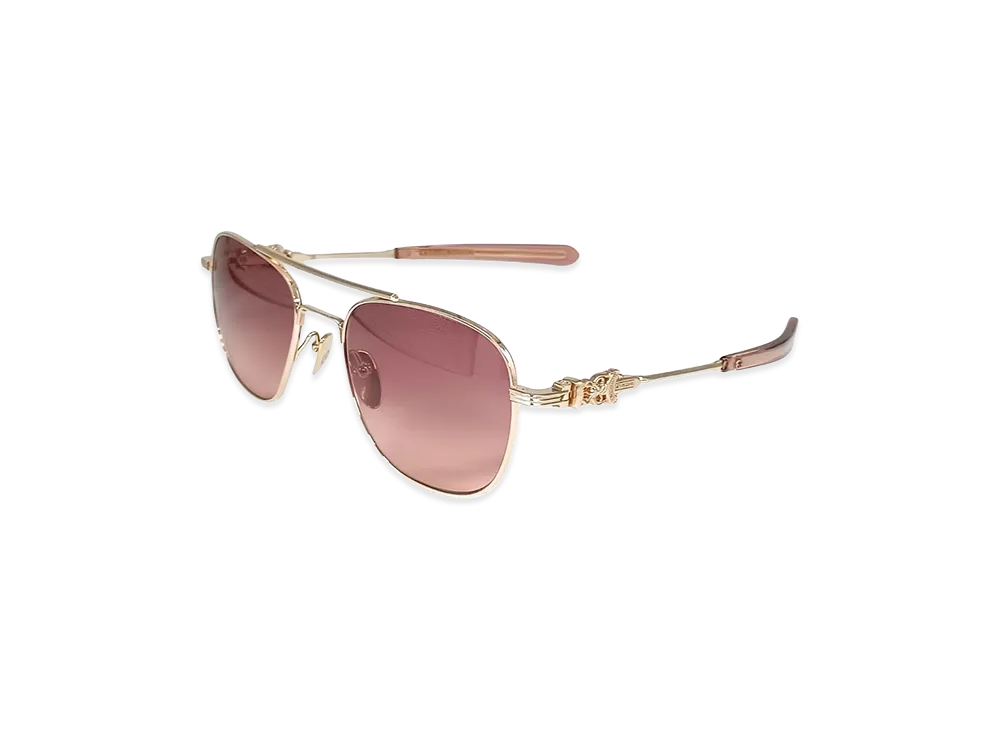 クロムハーツ WENCE ゴールドダガー サングラス "ピンク/ゴールド"