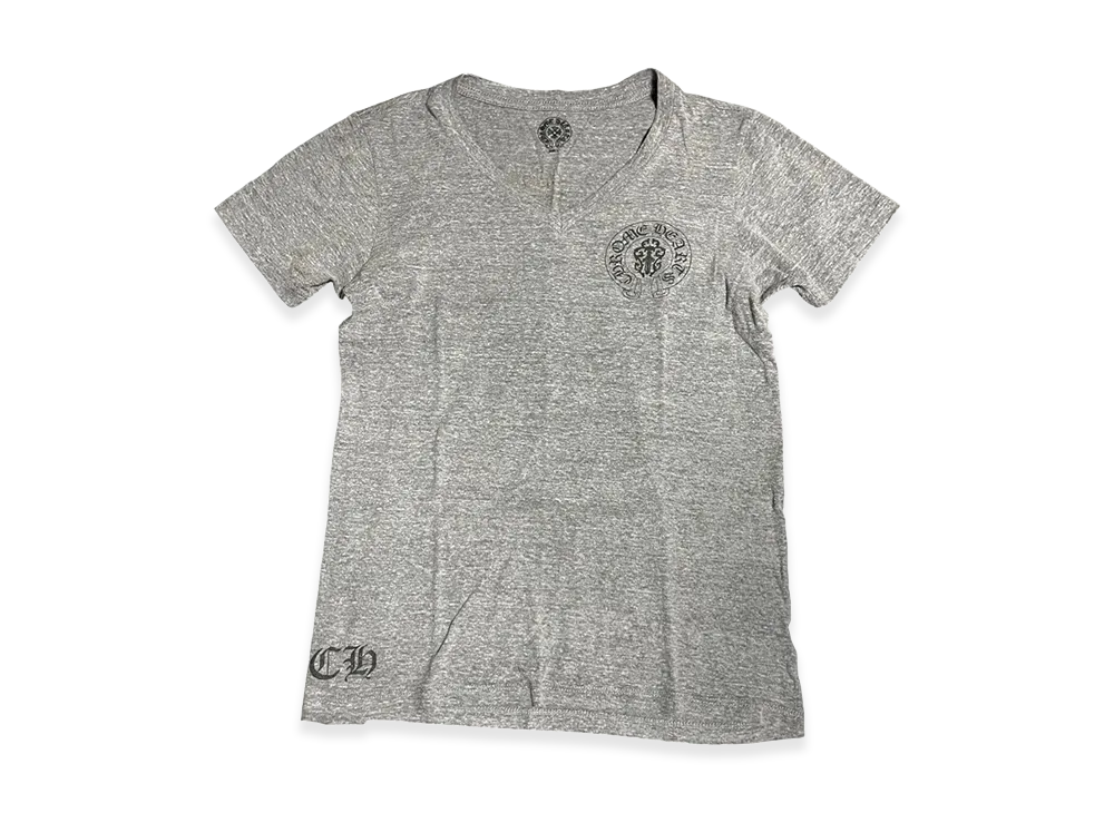Chrome Hearts Horseshoe Dagger Print V-Neck S/S T-Shirt "Grey"