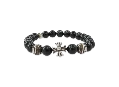 Chrome Hearts 8mm V13 Beads Bracelet "Black/Silver"