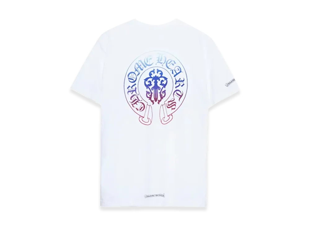 Chrome Hearts Gradient Horseshoe Scroll Cuff S/S T-Shirt "White"