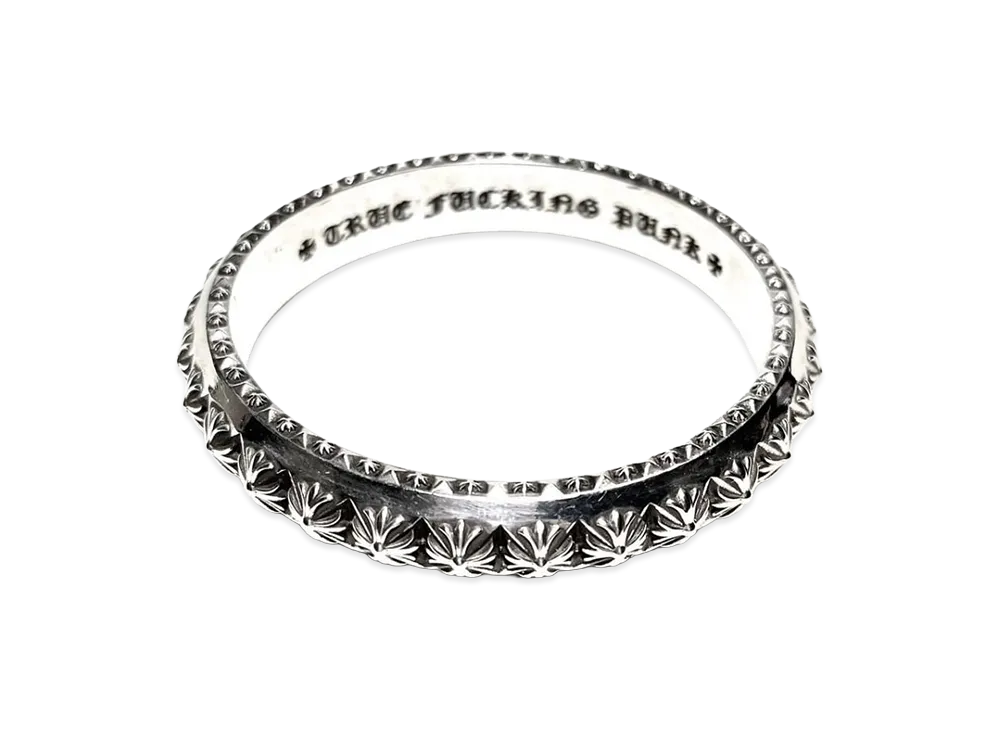 Chrome Hearts True Fucking Punk Bangle "Silver"