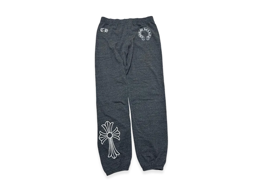 Chrome Hearts Cross Print Sweatpants "Grey"
