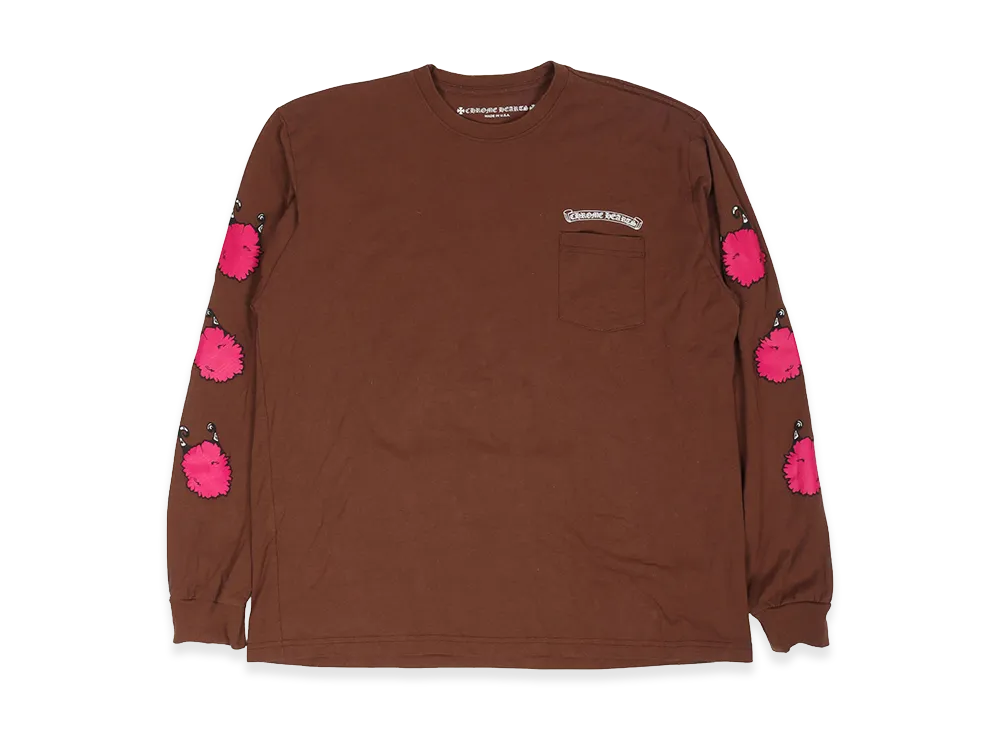 クロムハーツ マッティボーイ ストラクチャー ロングスリーブ Tシャツ "ブラウン"