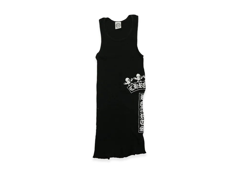 Chrome Hearts Foti Side Logo Print Rib Tank Top "Black"