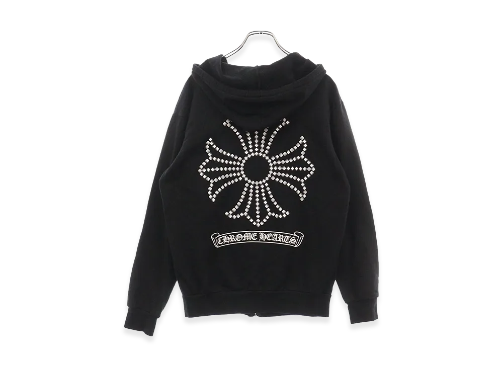 Chrome Hearts CH Plus Print Zip Hoodie "Black"