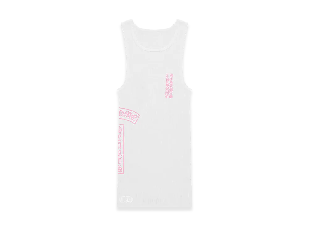 Chrome Hearts Love You Tank Top "White/Pink"
