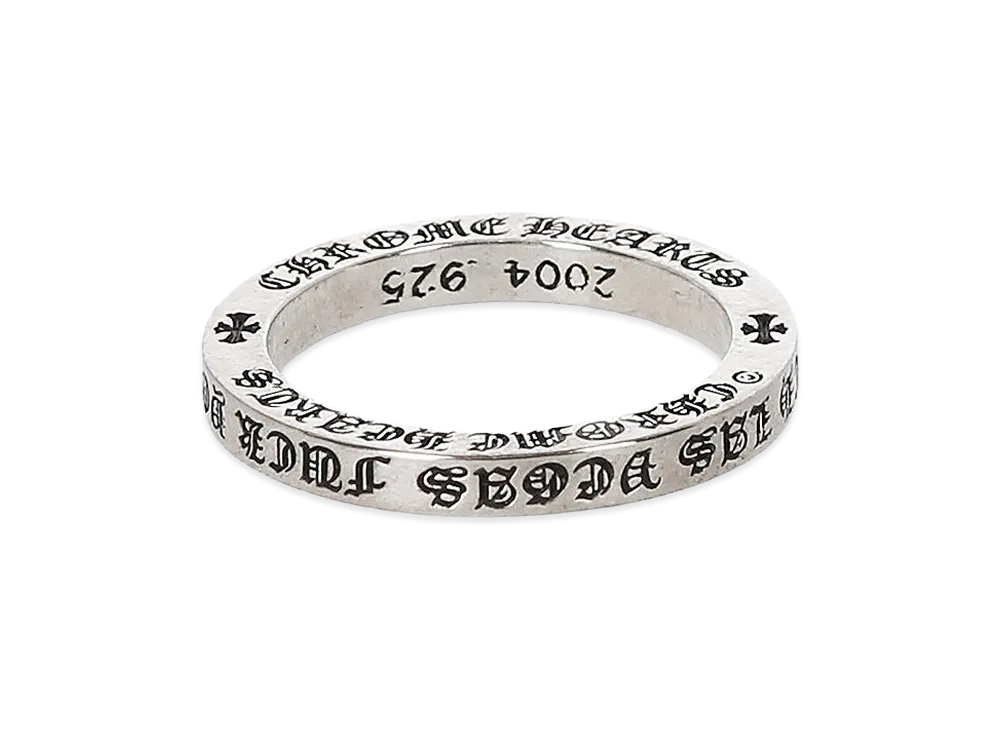 Chrome Hearts Fuck You 3mm Spacer Ring "Silver"