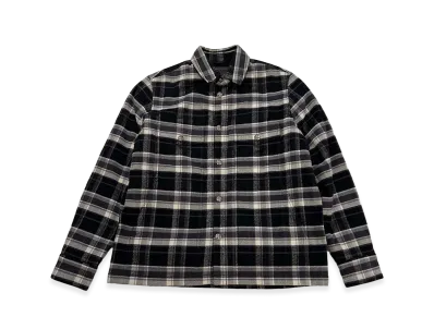 Chrome Hearts Y Not Cross Ball Button Check Shirt Jacket "Black"