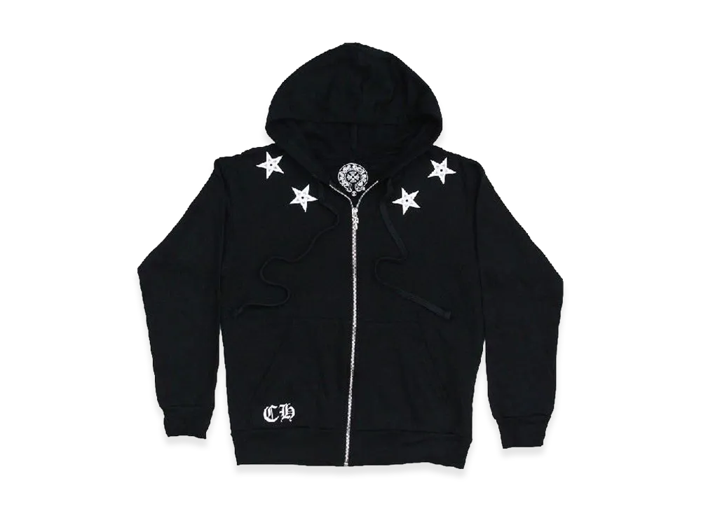 Chrome Hearts Star Zip Hoodie "Black"