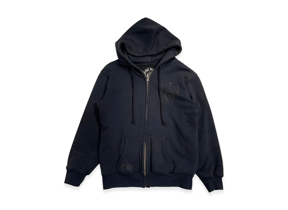 クロムハーツ ジョーフォティ スカル ジップアップ フーディー "ブラック"