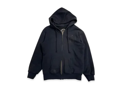 Chrome Hearts Joe Foti Skull Zip Up Hoodie "Black"